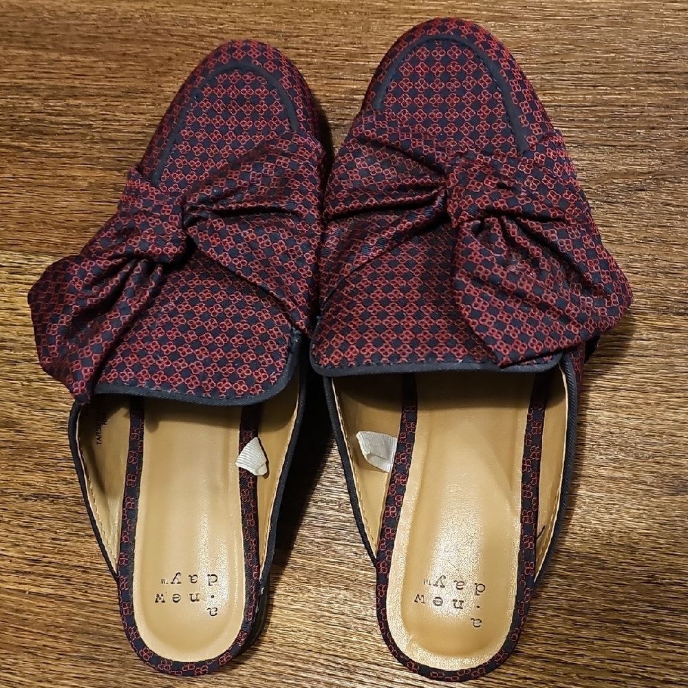 A New Day Red and Black Women's Slip-On Shoes